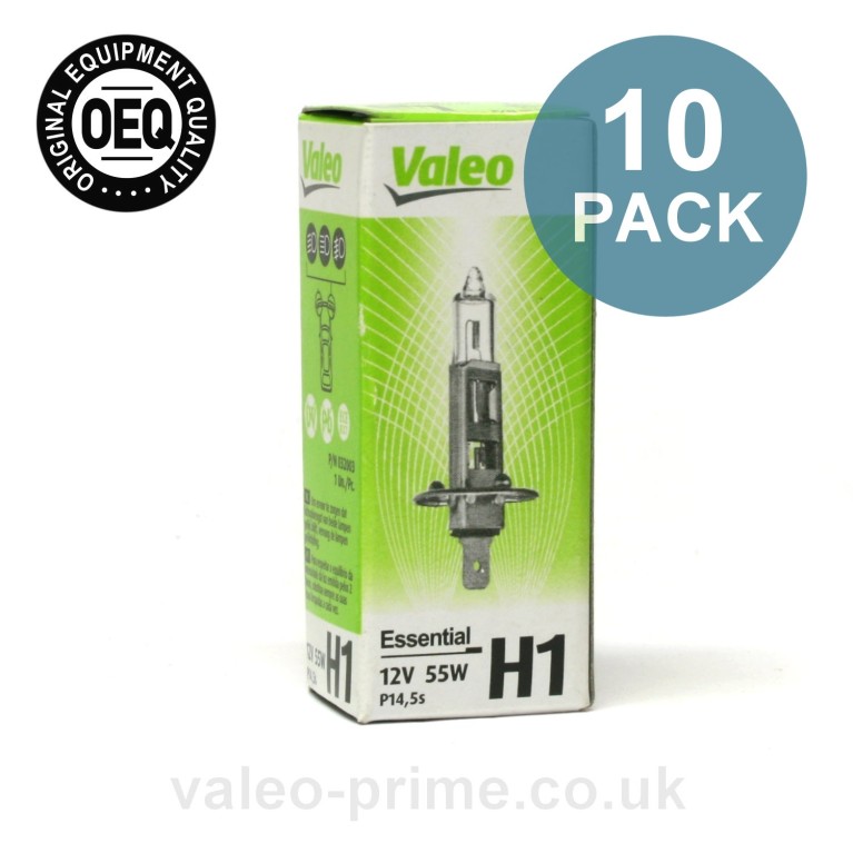 Valeo H1 Bulb Essential P/N 32003 10 Pack
