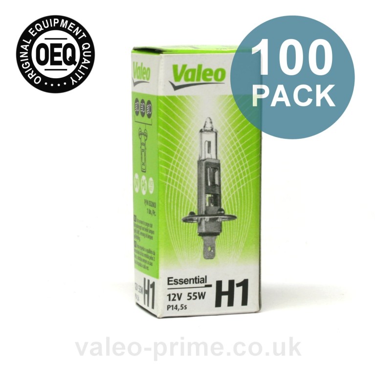Valeo H1 Bulb Essential P/N 32003 100 Pack