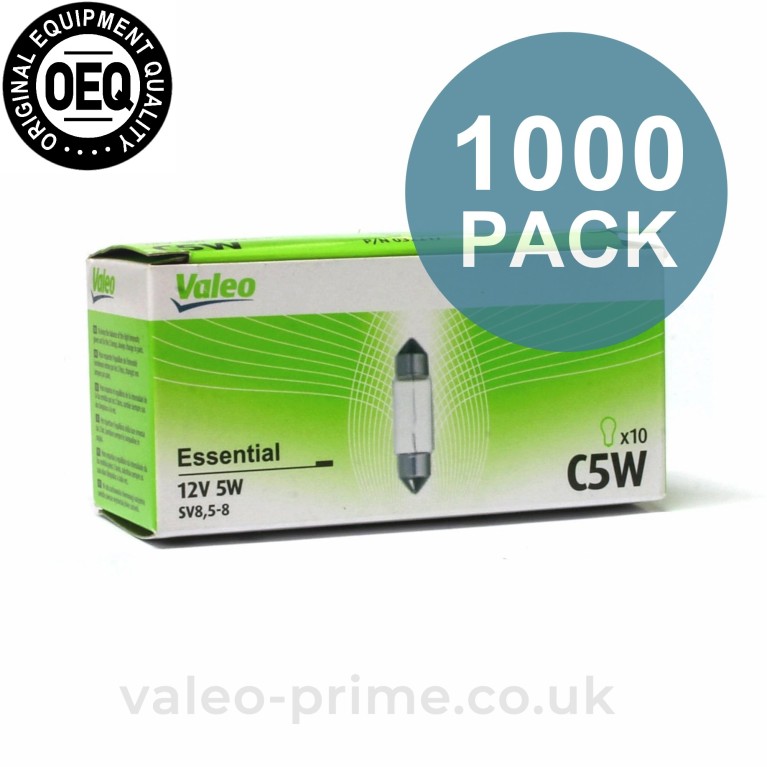 Valeo C5W Bulb Essential P/N 32217 - 500 pack