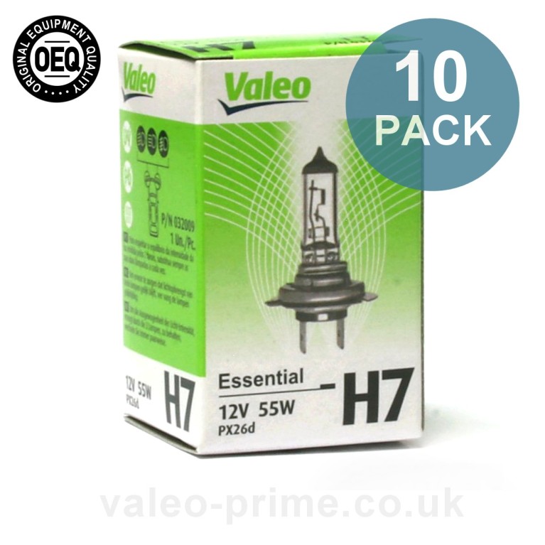 Valeo H7 Bulb Essential P/N 32009 -10 Pack