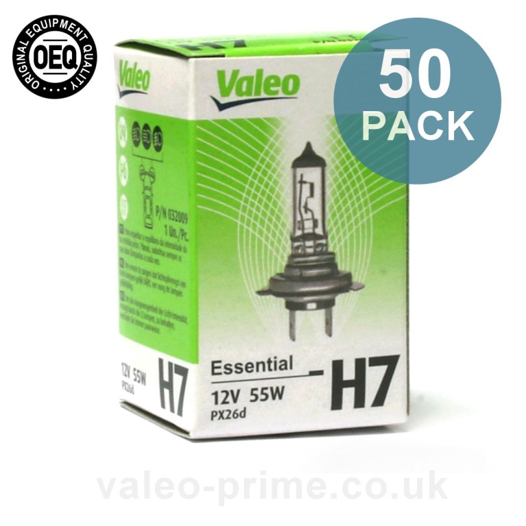 Valeo H7 Bulb Essential P/N 32009 -50 Pack