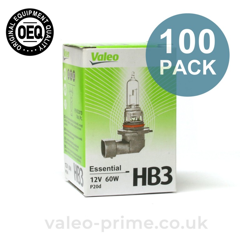 Valeo HB3 Bulb Essential P/N 32013 - 100 Pack
