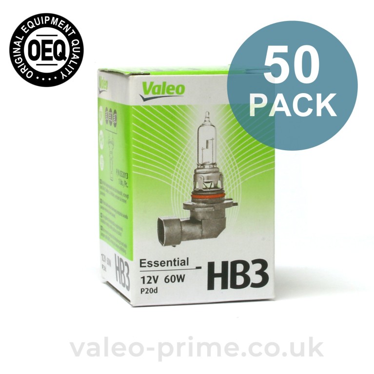 Valeo HB3 Bulb Essential P/N 32013 - 50 Pack