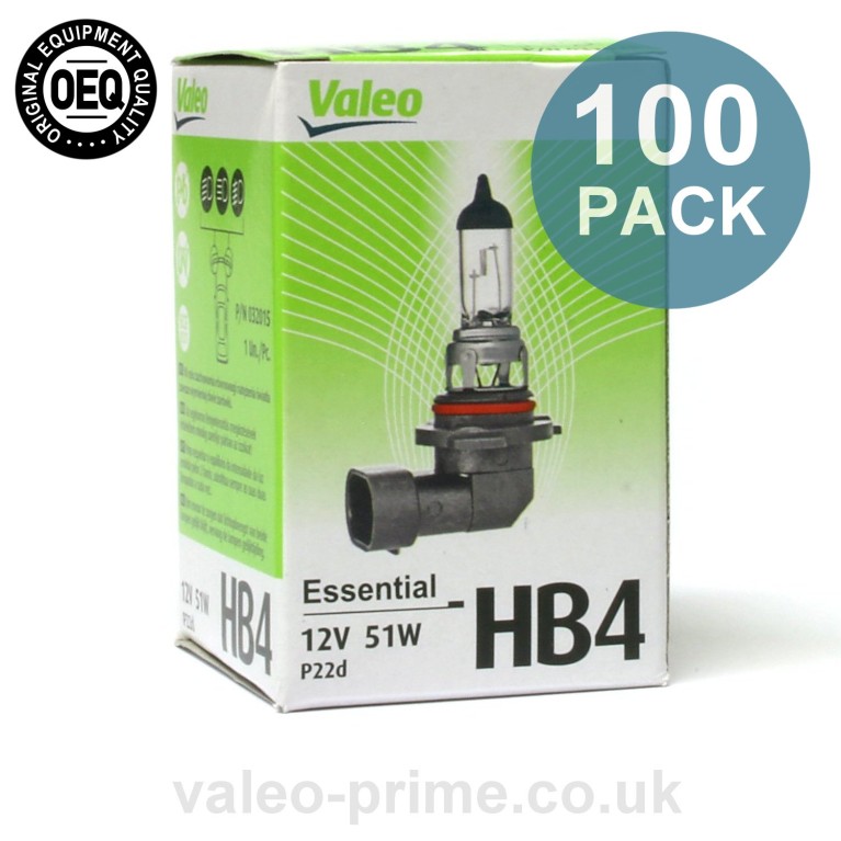 Valeo HB4 Bulb Essential P/N 32015 - 100 Pack