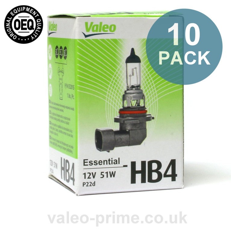 Valeo HB4 Bulb Essential P/N 32015 - 10 Pack