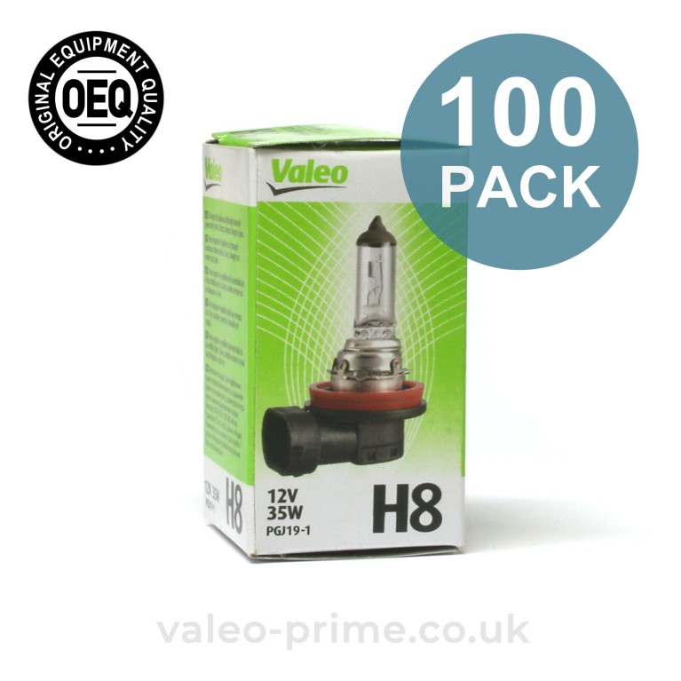 Valeo H8 Bulb Essential P/N 32225 - 100 Pack